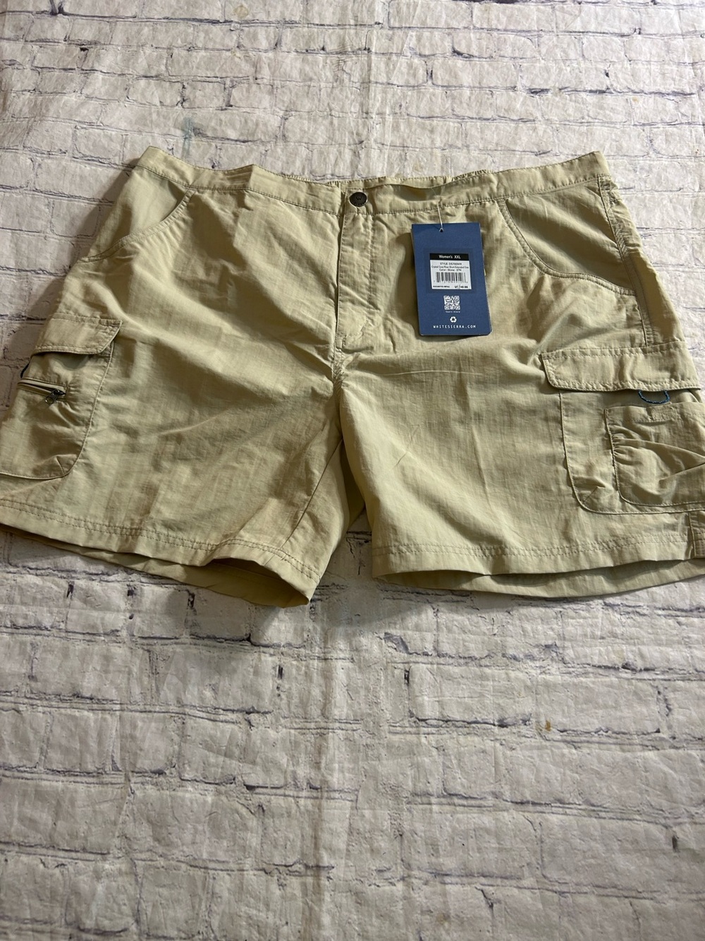 WHITE SIERRA CRYSTAL CORE RIVER WOMEN’S SHORTS STONE COLOR EXTENDED SIZE XXL(2)